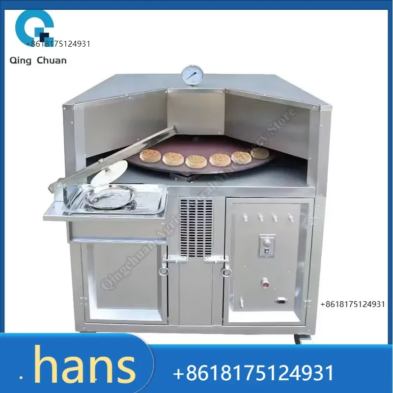 2026 Factory Direct Sales Commercial Rotating Flat Naan Bake Making Electric Tandoor Pita Bread Oven Snack Machines