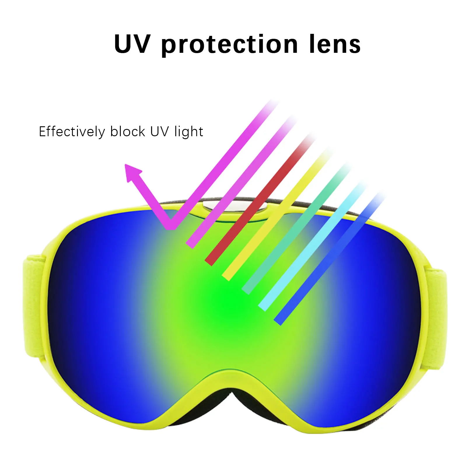 تسلق حملق نظارات التزلج مكافحة الضباب يندبروف طبقة مزدوجة عدسة الكمبيوتر تسلق الثلوج الرياضة نظارات للأطفال نظارات رياضية الثلوج