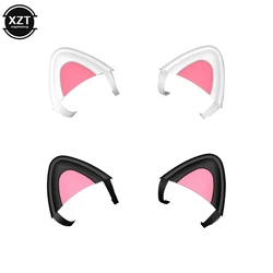 1Pair Cat Ears Detachable Gaming Headphones Attachment Stereo Headset Decoration Accessory for Wireless Gaming Headset Decor