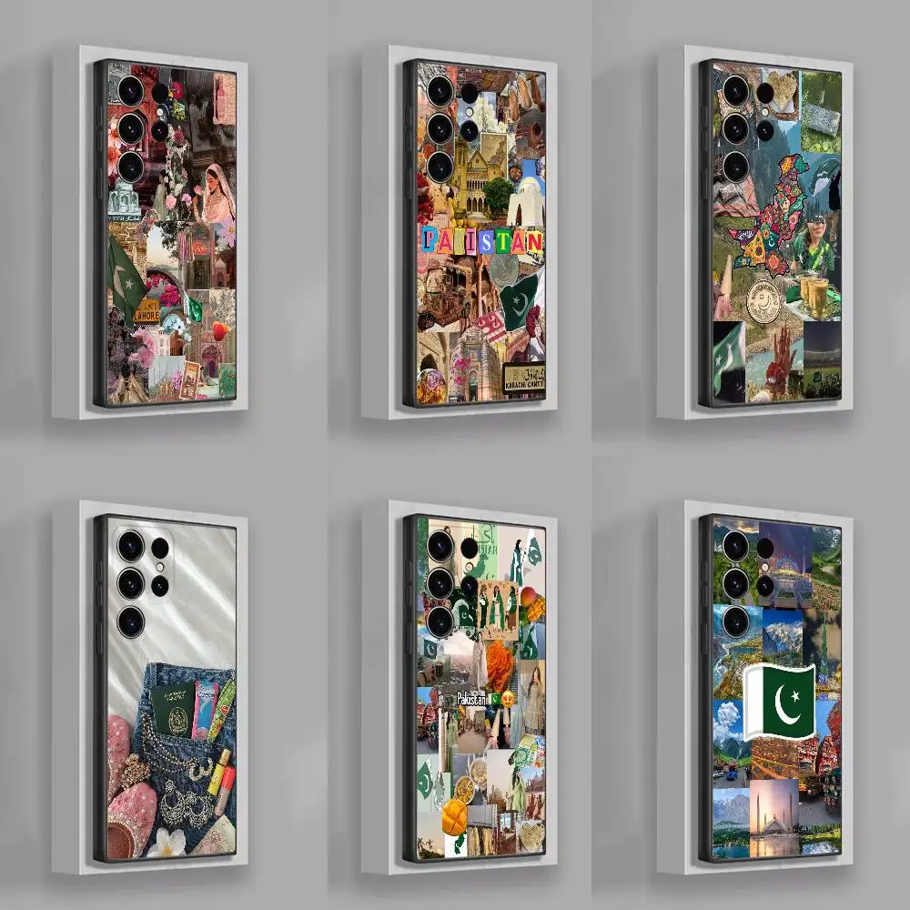 

Pakistani Style Collage Phone Case For Samsung S25,S24,S21,S22,S23,S30,Ultra,S20,Plus,Fe,Lite,5G Black Cover