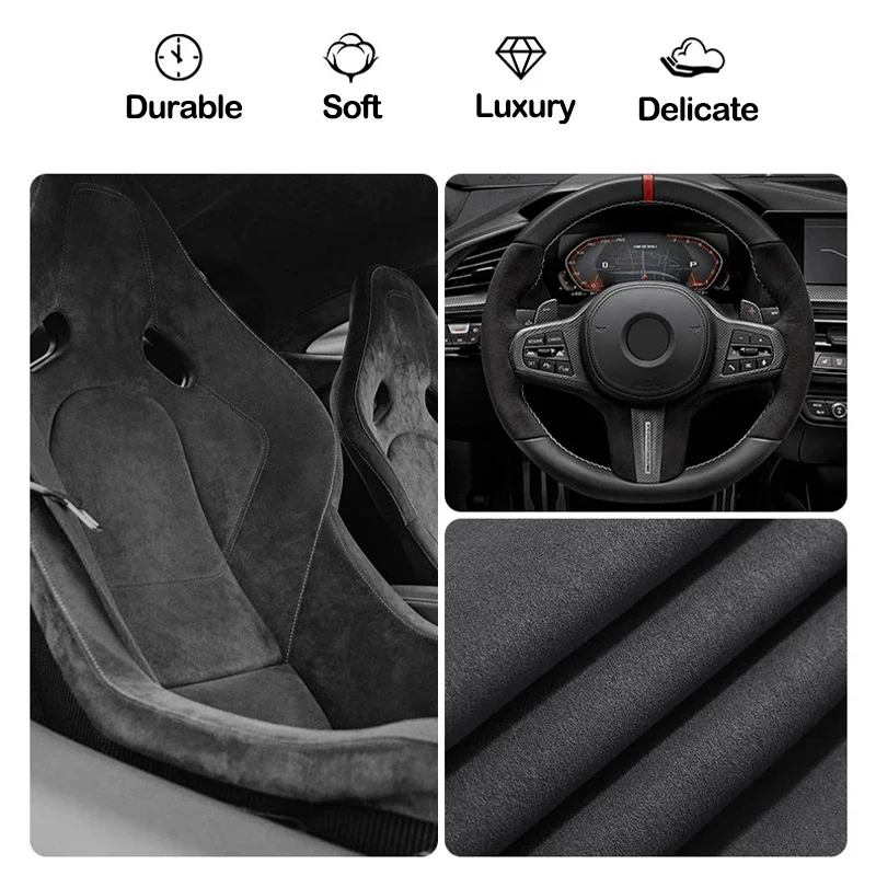 2 قطعة جلد الغزال مقعد حزام الكتف يغطي لبيجو 206 307 308 3008 207 208 407 508 2008 5008 107 106 205 4008 اكسسوارات