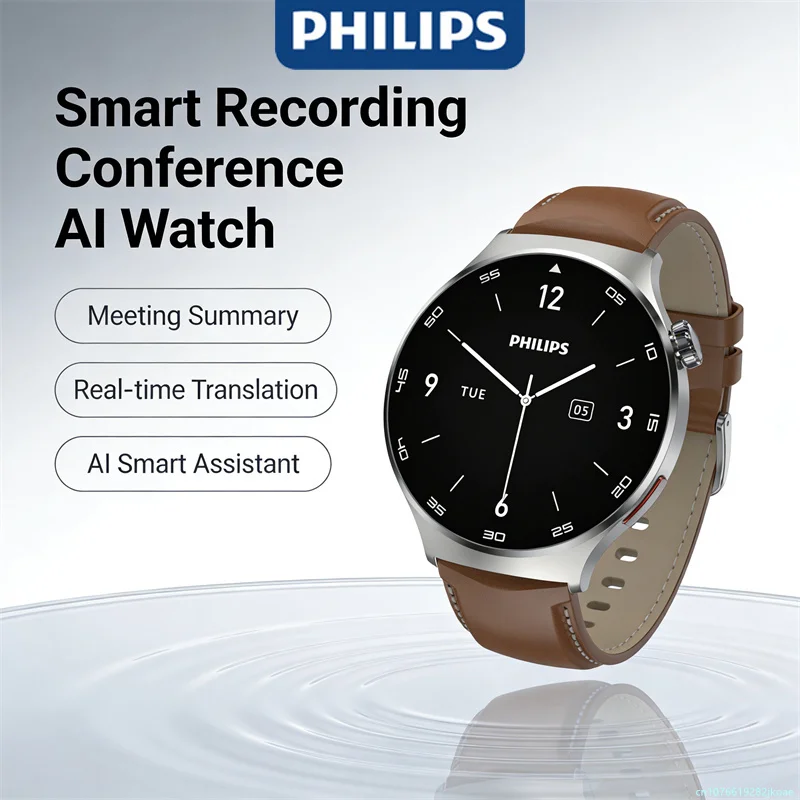 

New Philips VTR5206 Smart watch Men Women Smart Recording Wristwatches VoiceTracer Bracelet Birthday Gift Electronic Clock R10