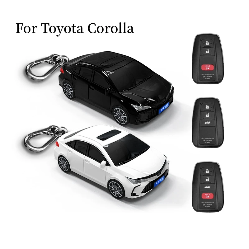 

For Toyota Corolla Key Cover Case Car Key Pack Buckle Car Accessories New Car Model Key Protective Case With Lighting