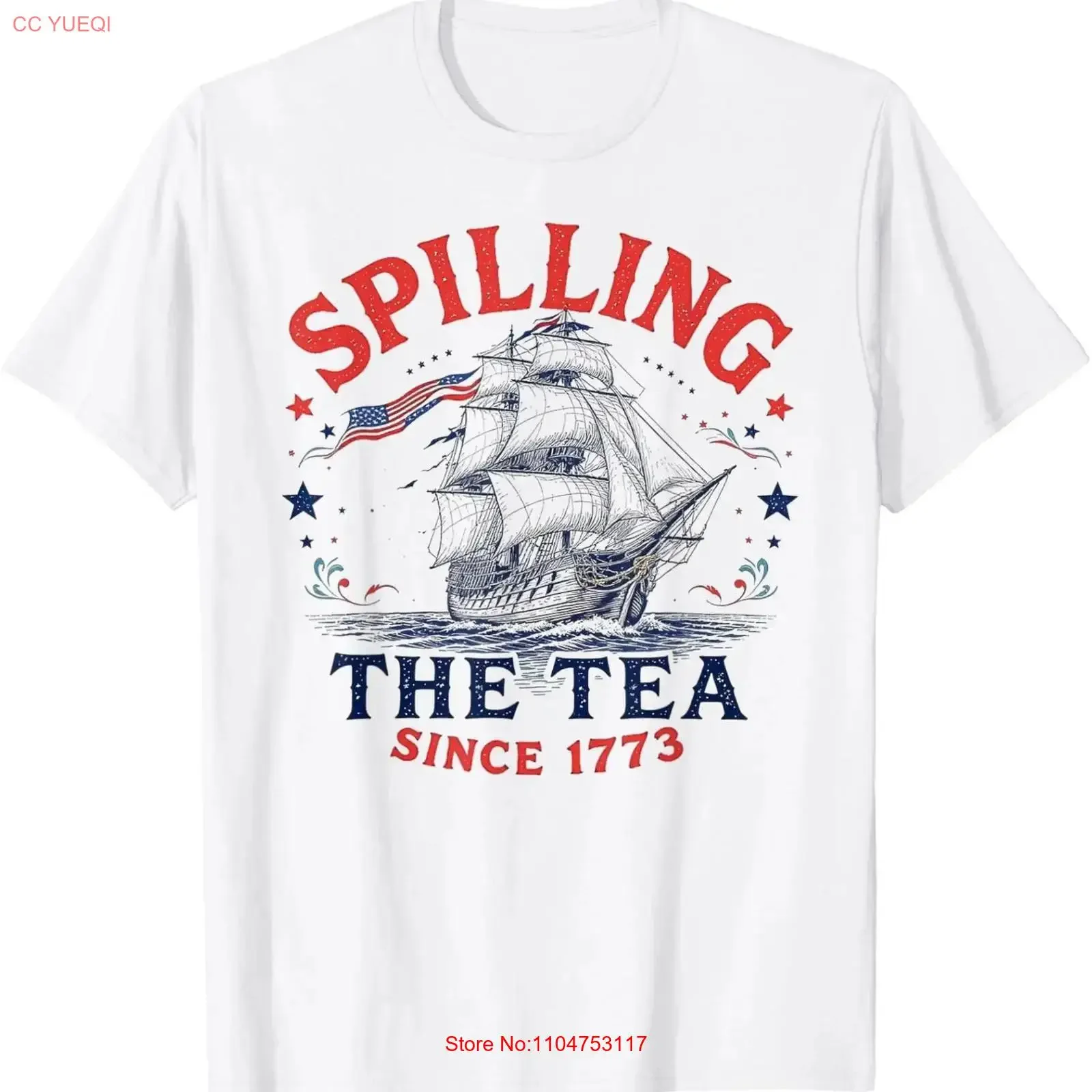 Spilling The Tea Since 1773 Tank 4th Of July Women Funny T Shirt vintage Washed graphic Soft Stretched streetwear Versatile
