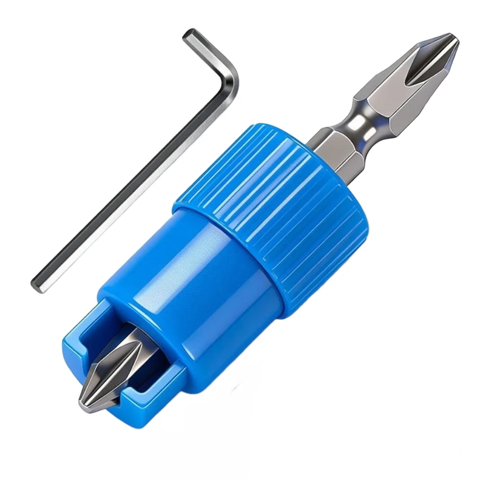 Upgraded Spring Loaded Screwdriver Bit Holder for For power Tools with Magnetic Tip and 6.35mm Shank Compatibility
