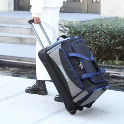 Borsa Trolley di grande capacità valigia da viaggio borsa da imbarco borsa da viaggio impermeabile Oxford bagaglio a rotelle con ruote