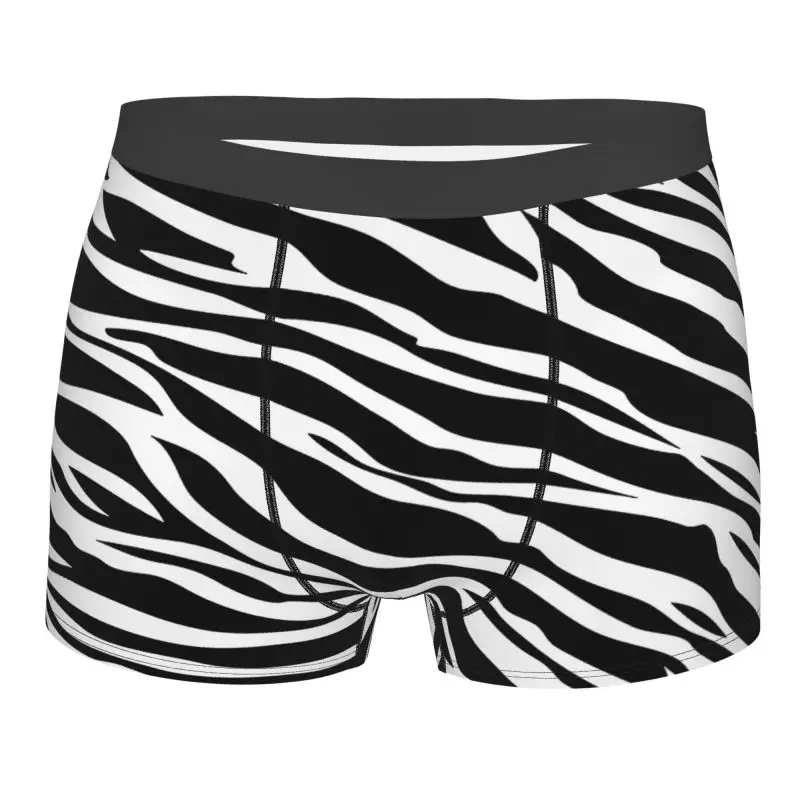 

Черно-белые трусы-боксеры с принтом зебры, мужские шорты, трусы-боксеры, мягкое дышащее нижнее белье для Homme