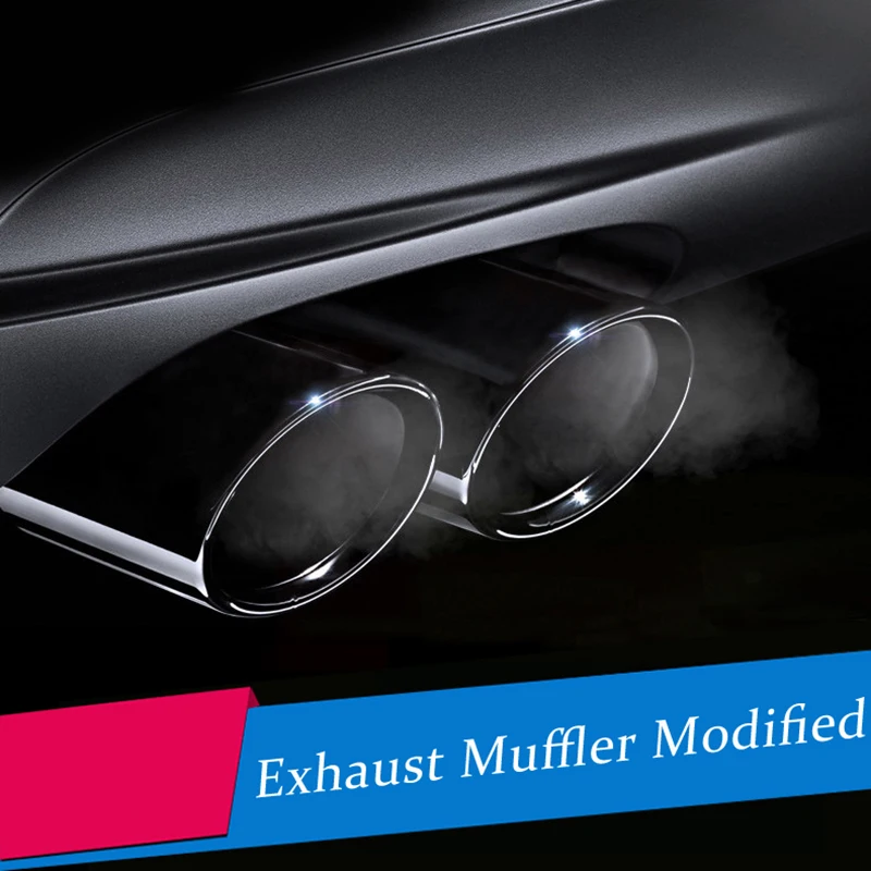 Chrome Plating Stainless Steel Car Exhaust Muffler Tip Pipes Covers for BMW F10 F30 F32 F34 F20 F22 F31 F36 F48 Auto Accessories