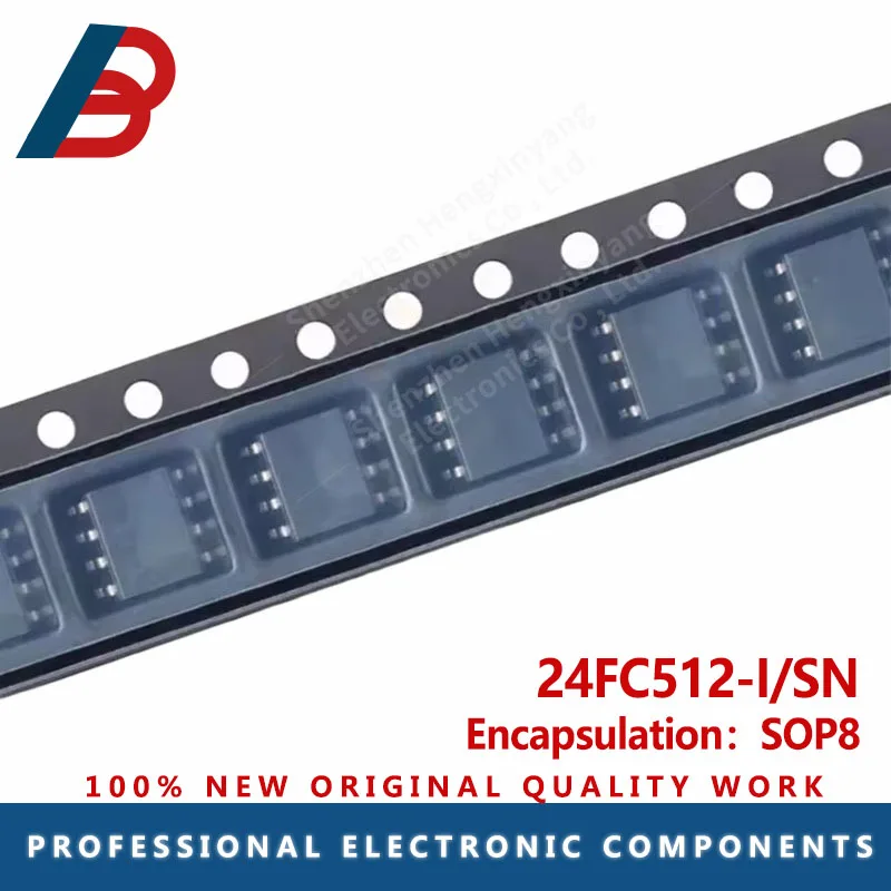 10-1000PCS 24FC512-I/SN 24FC512 SOP-8 НИ ВСПЫШКА