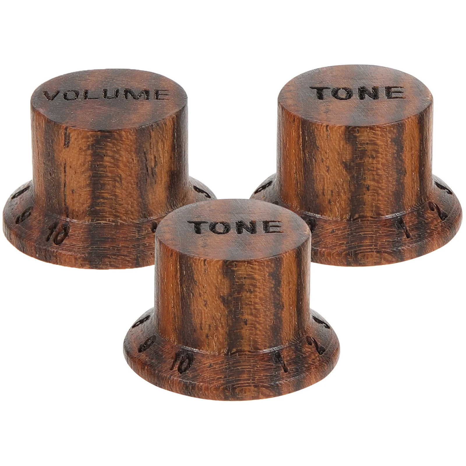 

3 Pcs Guitar Knob Volume Amplifier Potentiometer Knobs Accessory Wood Creative Control Guitars Bass