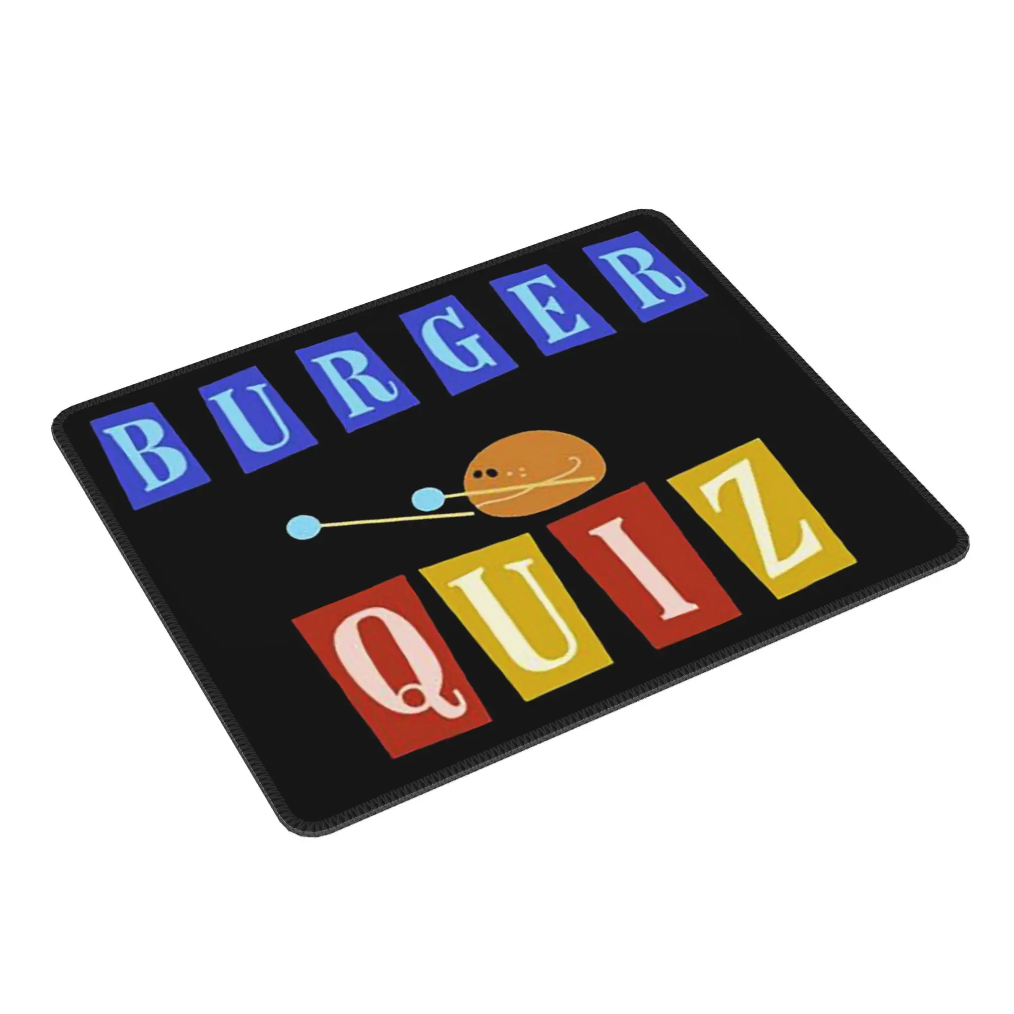 Burger Quizz New Logo Mouse Pad Computer Keyboard Mouse Mat Gamer PC Laptop Desk Mat Office Accessories Table Mats