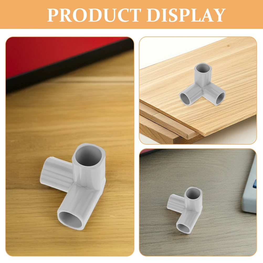 2 قطعة موصلات الأنابيب المشتركة 3-Way المحملة تركيبات روضة قوية اكسسوارات الأثاث الصف موصل