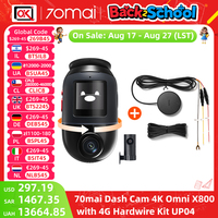 70mai Dash Cam 4K Omni X800 HDR 360° Rotating Dual-Channel Supported 4G Compatible Supercapacitor 70mai X800 Omni