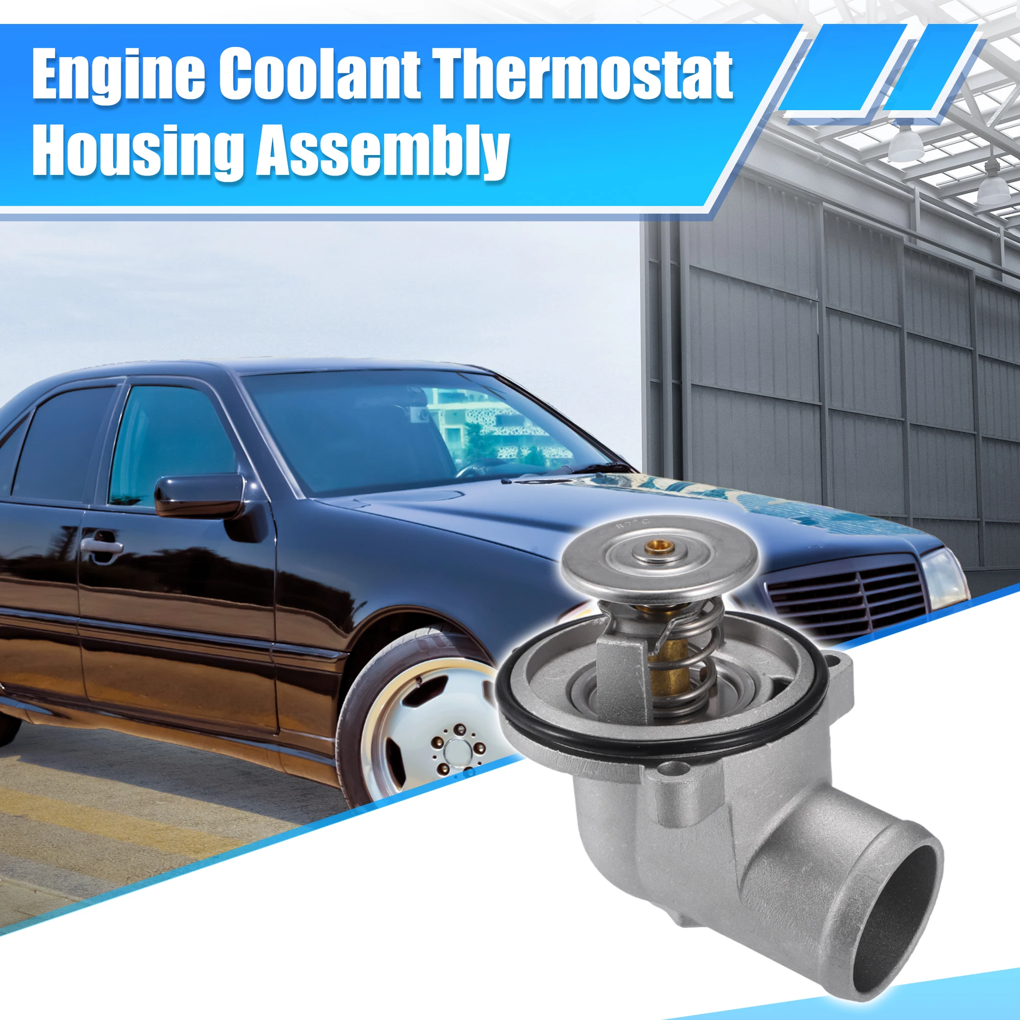 X Autochaux-Conjunto do alojamento do termostato do líquido refrigerante do motor do carro, 1112000915, para Mercedes-Benz C SLK 220, base 230, 2.2L, 2.4 L, L4, 1994-2004