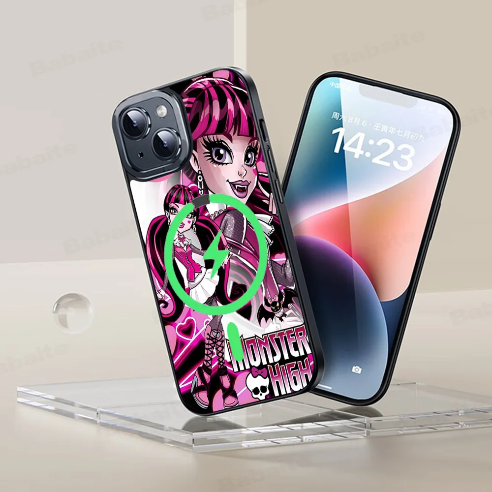 M-Monsters H-High Anime Phone Case Magnetic Case For IPhone 16 14 13 12 11 15 Pro Max Plus For Magsafe Wireless Charge Cover