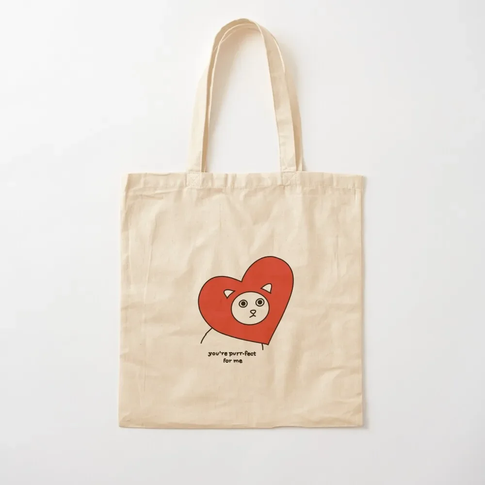 

love cat (red version) Tote Bag tote bag custom Women's tote bag Shopping bags