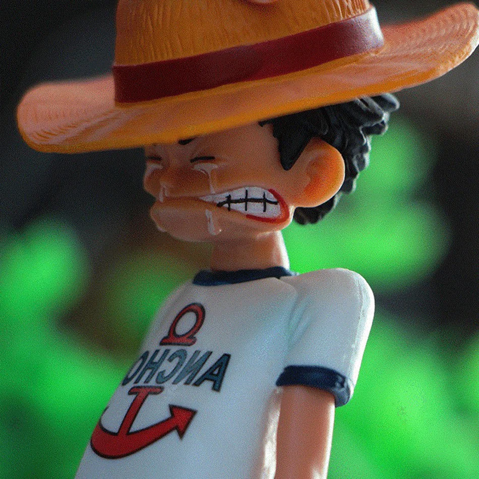 Figuras de acción de Luffy de una pieza de 18cm, modelo de juguete de Pvc, mono D. Figuras de Luffy, estatua de Anime de una pieza, modelo ornamentado, regalos de cumpleaños