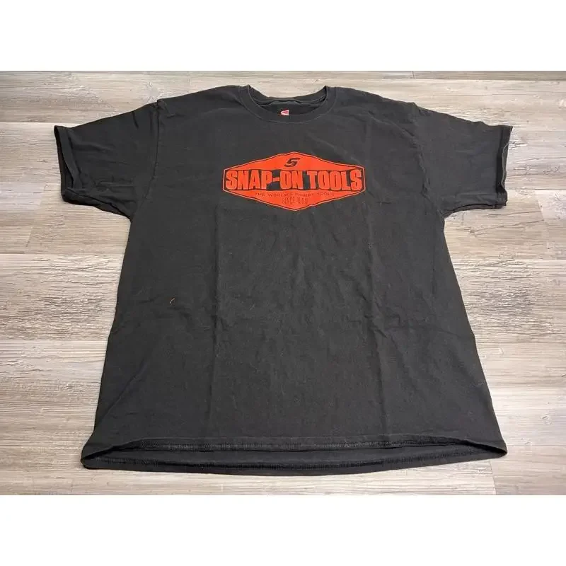 Snap On Tools T Shirt Adult Sz Xl Spell Out Logo Black