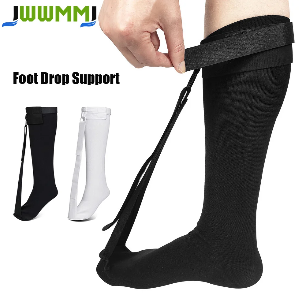 1Set Foot Drop Orthotics Brace Non-slip Compression Stockings Socks Foot Support Sleeve Stabilizer Wrap for Pain Relief Splint