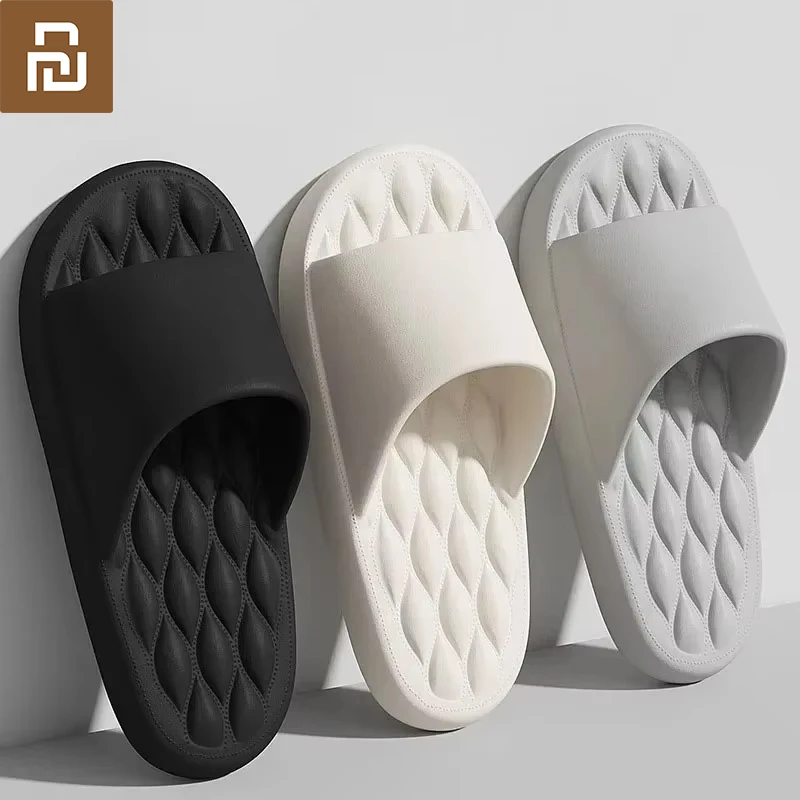 

Xiaomi Plus-Size Slippers Fashion Non-slip EVA Bathroom Slides Sandals Summer Indoor Soft Sole Thick Platform Men Women