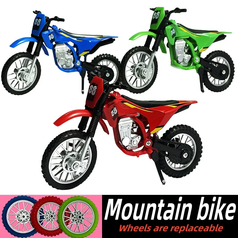 Simulation alloy off-road motorcycle model collection toy simulation sliding function motorcycle metal children's toy gift