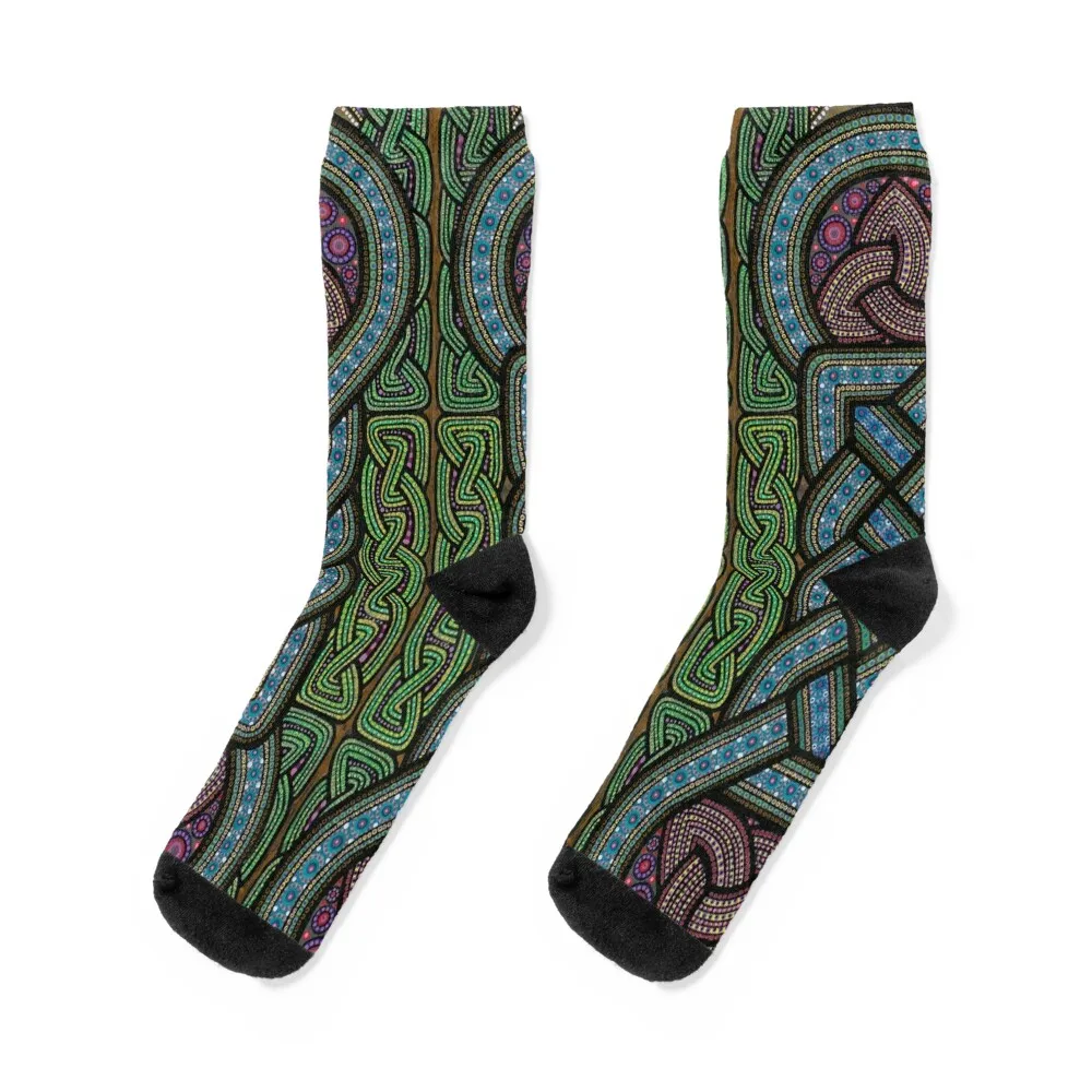 Celtic Knot Socks Novelties bright garter Stockings compression Women's Socks Men's