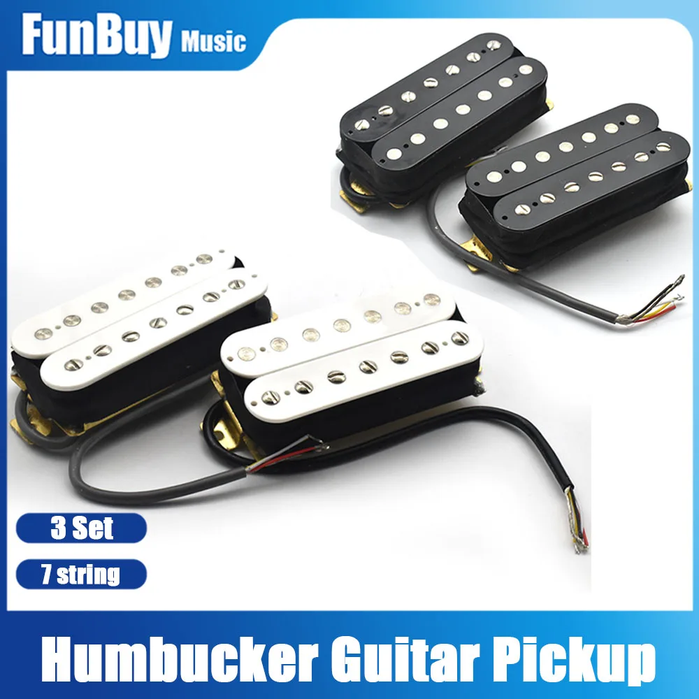 3Set 7 String Electric Guitar Humbucker Dual Coil Electric Guitar Pickup Coil Spliting Pickup Output Guitar Parts