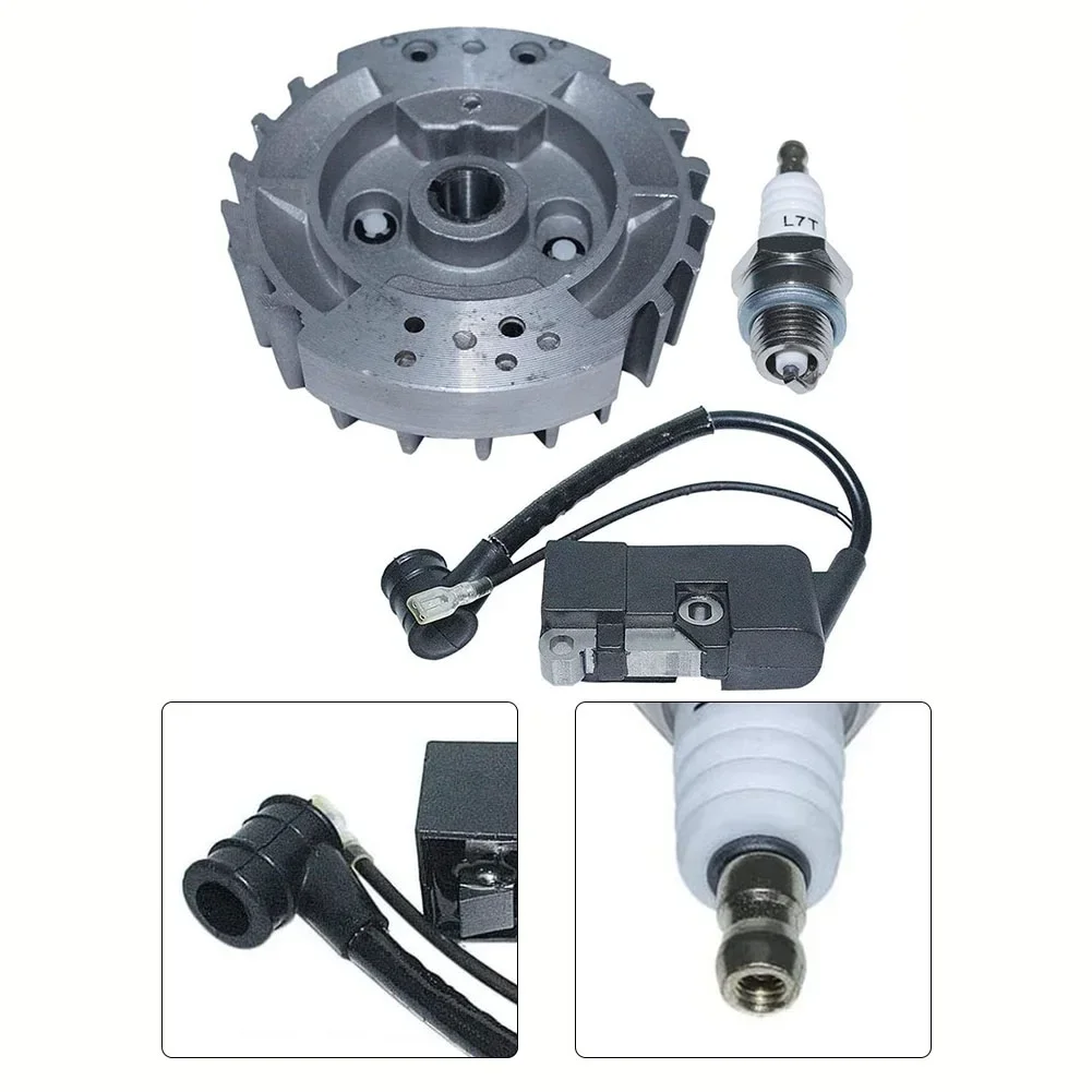 플라이휠 점화 코일 키트 4500 5200 5800 45cc 52cc 58cc 중국 가솔린 전기 톱 엔진 부품 정원 도구 액세서리