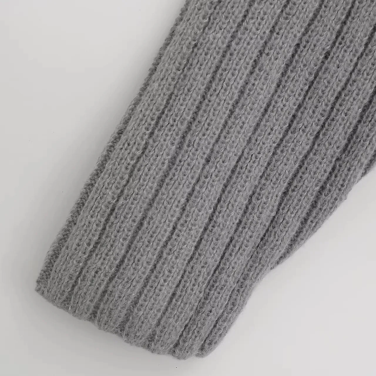 

JNLEAOG модный вязаный открытый кардиган с v-образным вырезом для женщин, весна 2024, Новое поступление, длинный свек, облегающий материал из полиэстера