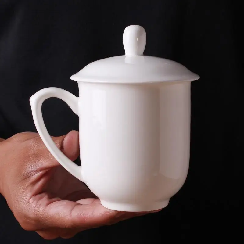 ビジネス会議用ボーンチャイナ製陶器ティーカップ、オフィスギフト、ロゴ入りカップ（蓋なし）、ユニバーサルデザイン（ai-ng）