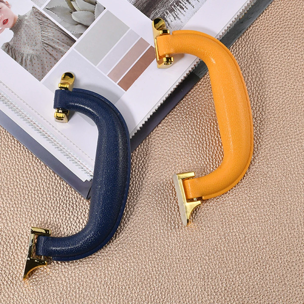 1pc Baggage Handle Leather-like Plastic Grip 16cm/6.3\