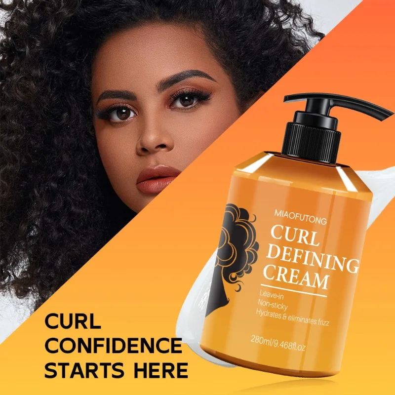 Moisturizing and Volumizing Hair Care Essence for Curly Hair Styling, 280ml Elasticity Conditioners