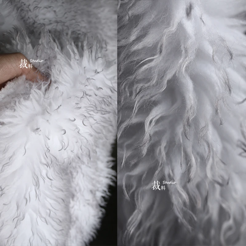 fur thickened plush fabric clothing wool blanket jacket plush faxu fur fabric autumn winter designer fabric for patchwork