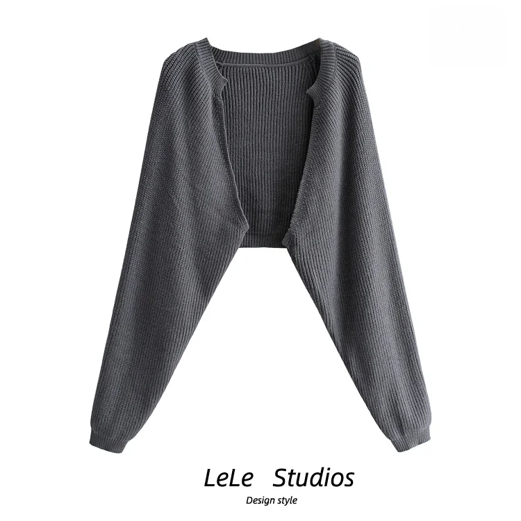 

Топ с запахом в стиле ретро, женский свободный вязаный свитер с высокой талией, осенняя верхняя одежда, удобная дышащая одежда