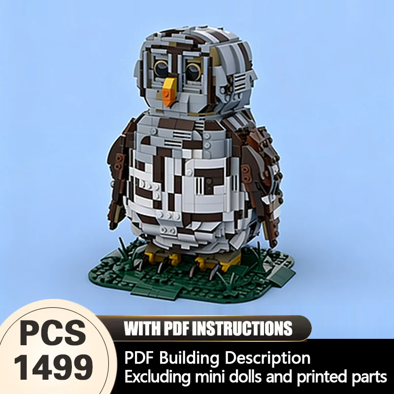 

Creators Animal Series Model MOC Building Bricks Barred Owl Modular Technology Gifts Holiday Assemble Children Toys Suit