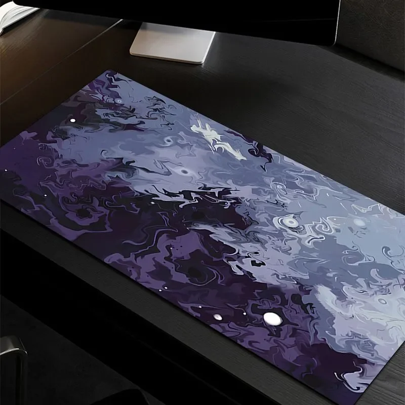 Alas Mouse Besar Gradien Minimalis - Alas Meja Gaming XXL untuk PC, Penutup Keyboard Tebal Anti Selip & Dekorasi Kantor
