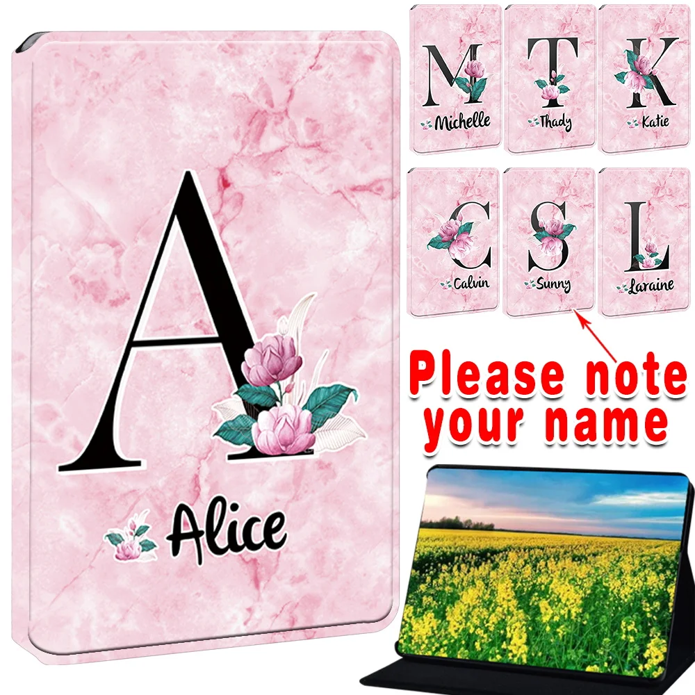 

Чехол из искусственной кожи с индивидуальной надписью для Amazon Kindle Paperwhite 1/2/3/4/5 /Kindle 8-го, 10-го, 11-го поколений, складной чехол-книжка