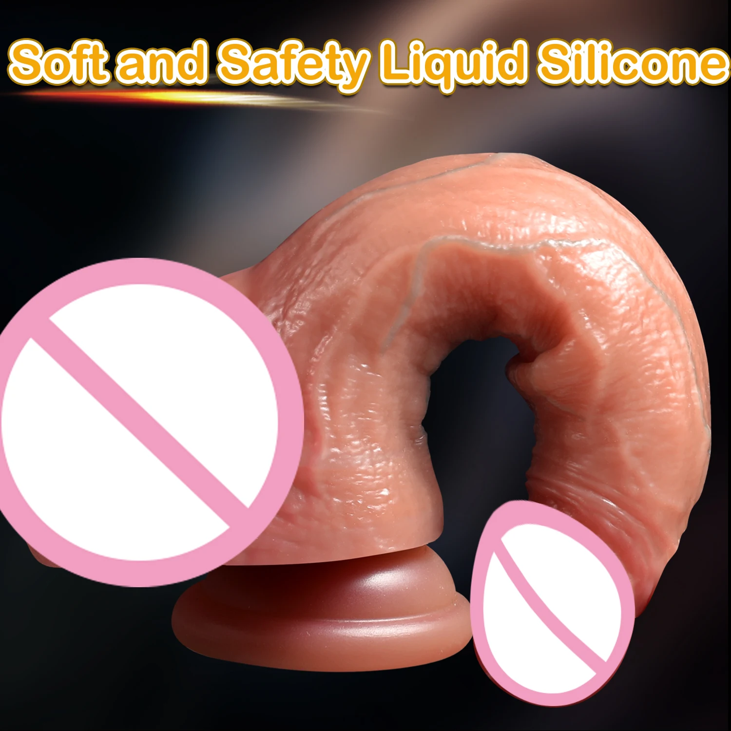 2024 New 2 IN 1 Sliding Foreskin Dildo Ejaculating Realistic Penis Spray Water Dick with Suction Cup Sex Toys for Women Couples