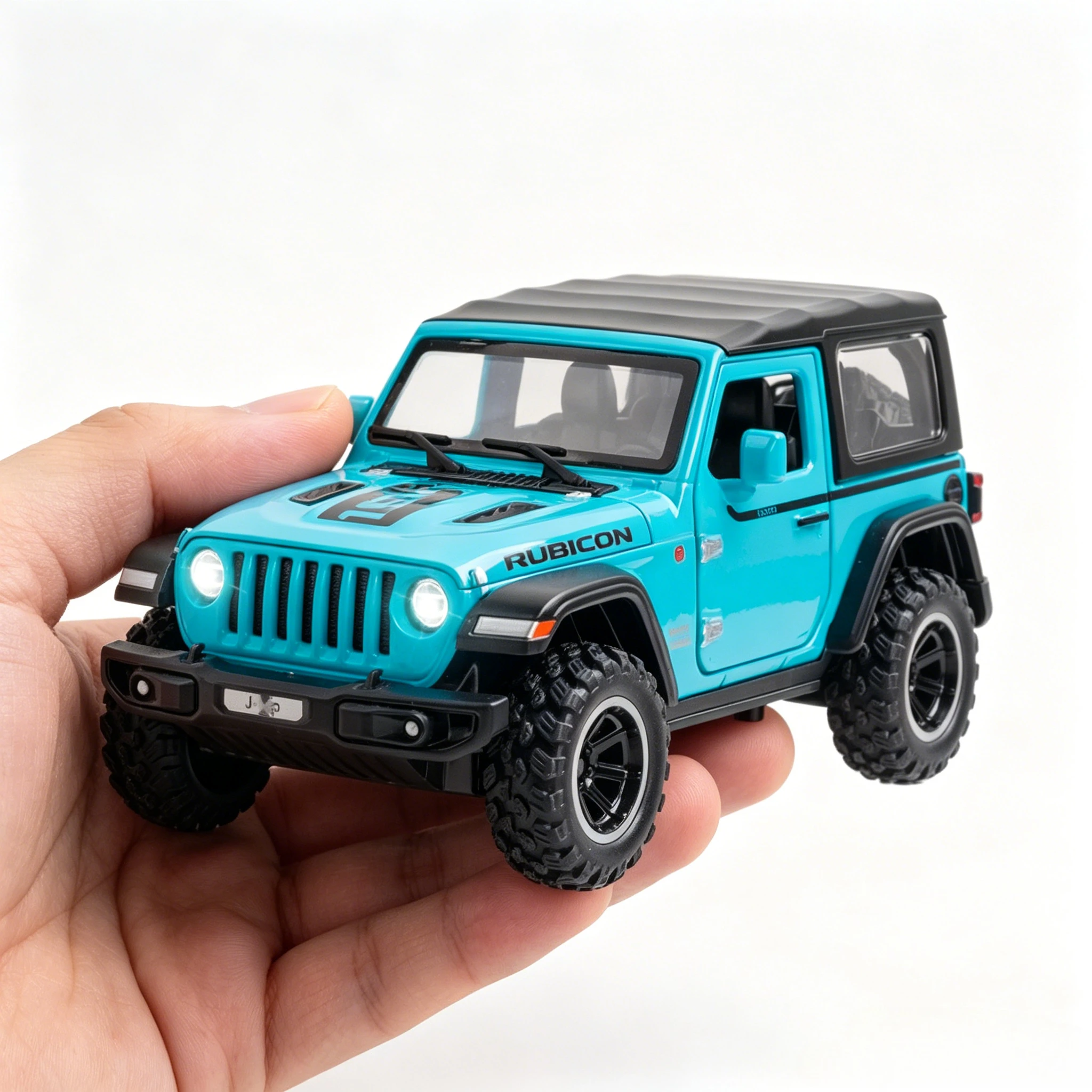 

1:32 1941 Wrangler Rubicon Alloy Diecast Car Models Toy Metal Off-Road Vehicles with Sound Light Car Toys for Children Boys