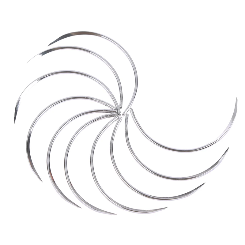 10Pcs Metal Corner Needle Surgical Suture Tools for Eyelid Procedure Use