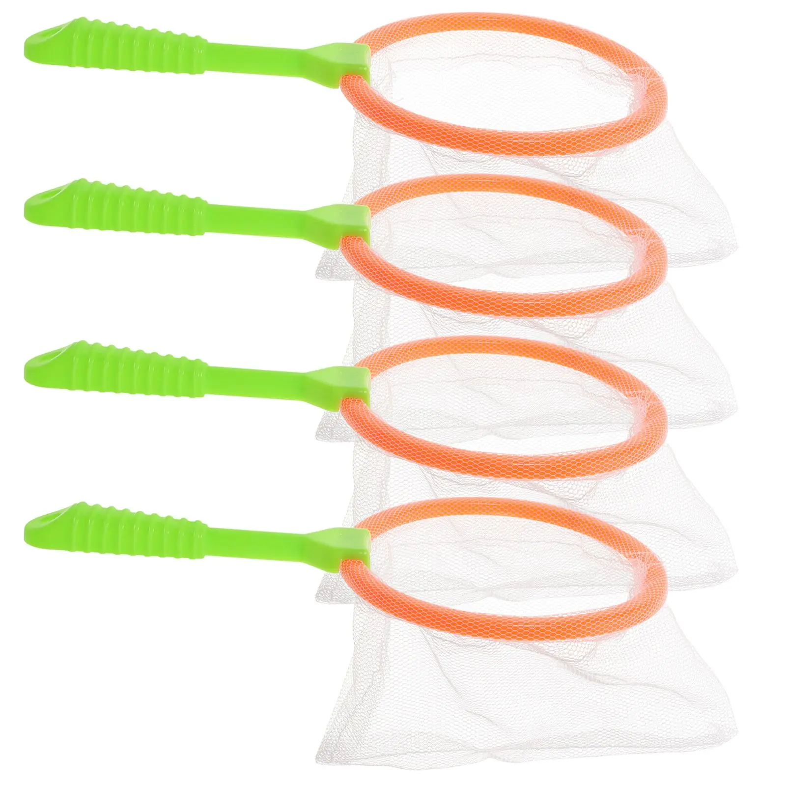 

Plastic Large Fishing Nets 4 Pcs Kit Insect Catcher Bath Toys Mesh Bag Pool Tools Summer Adventure