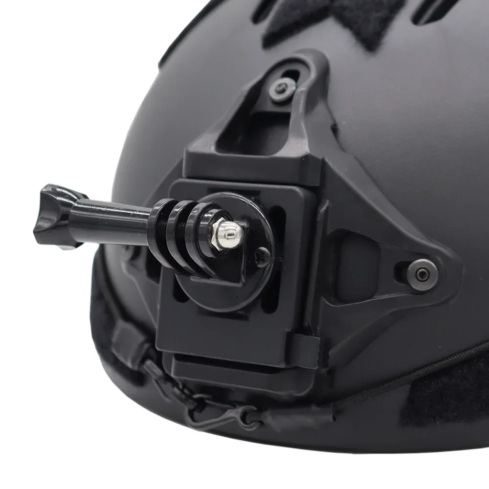 FAST MICH NVG Helmet Base Fixed Mount Adapter Holder for GoPro Hero ActionCamera, Tactical Helmet Accessory forCS OutdoorHunting