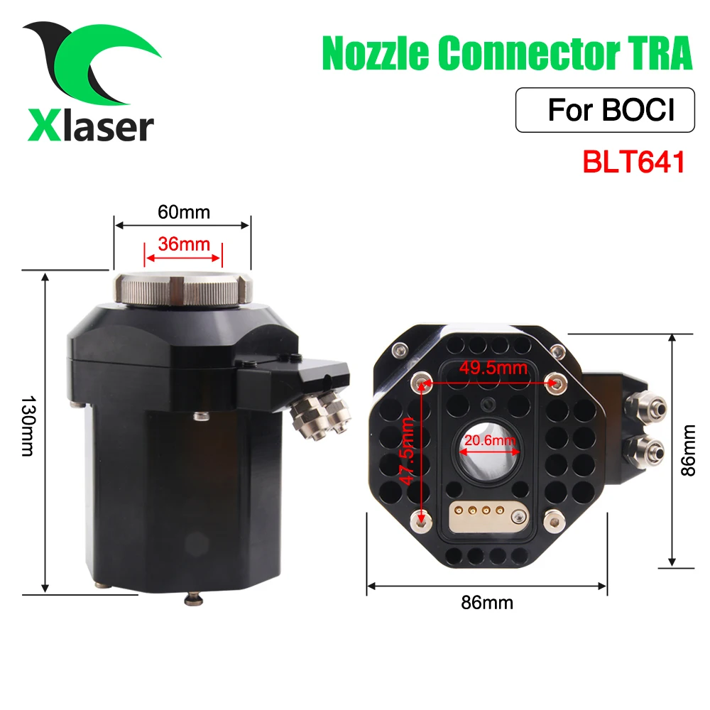 XLaser BOCI Ceramic Nozzle Holder Part Laser Nozzle Sensor Connector for BOCI Laser Cutting Head Model BLT641 30KW