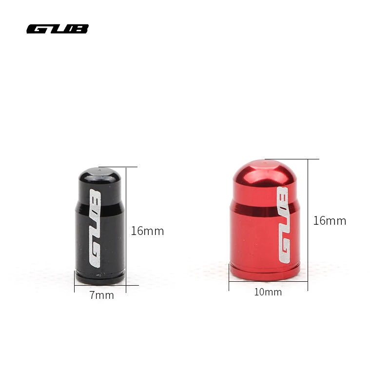 GUB 2pcs Aluminum Bicycle Wheel Valve Cover Dustproof MTB Road Bike Tire Valve Caps Presta Schrader Scooter/Moto/Car Accessories