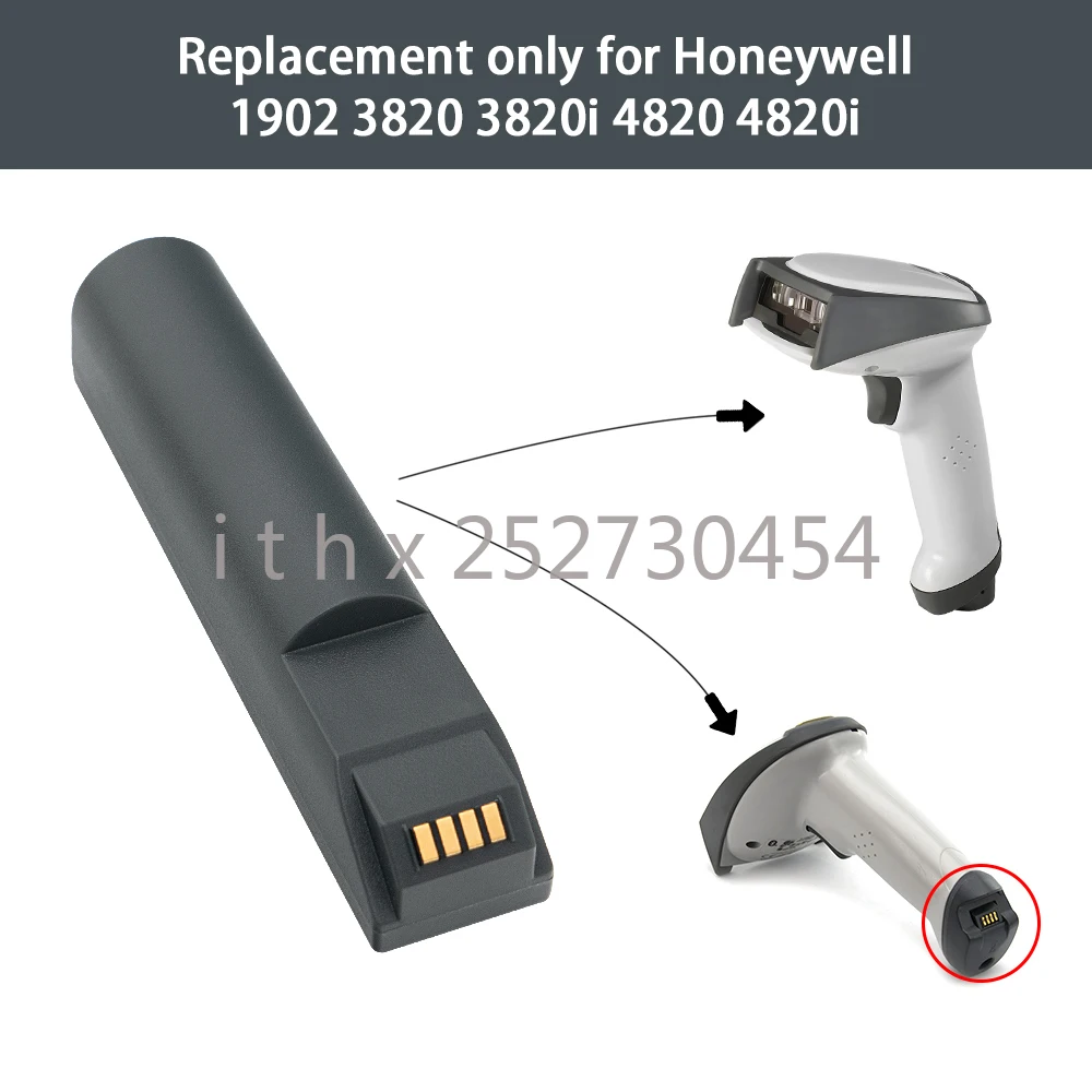 

5 шт. SCN01 Аккумулятор для сканера штрих-кода для Honeywell 3820 3820i 1902, оптовая продажа, 2400 мАч