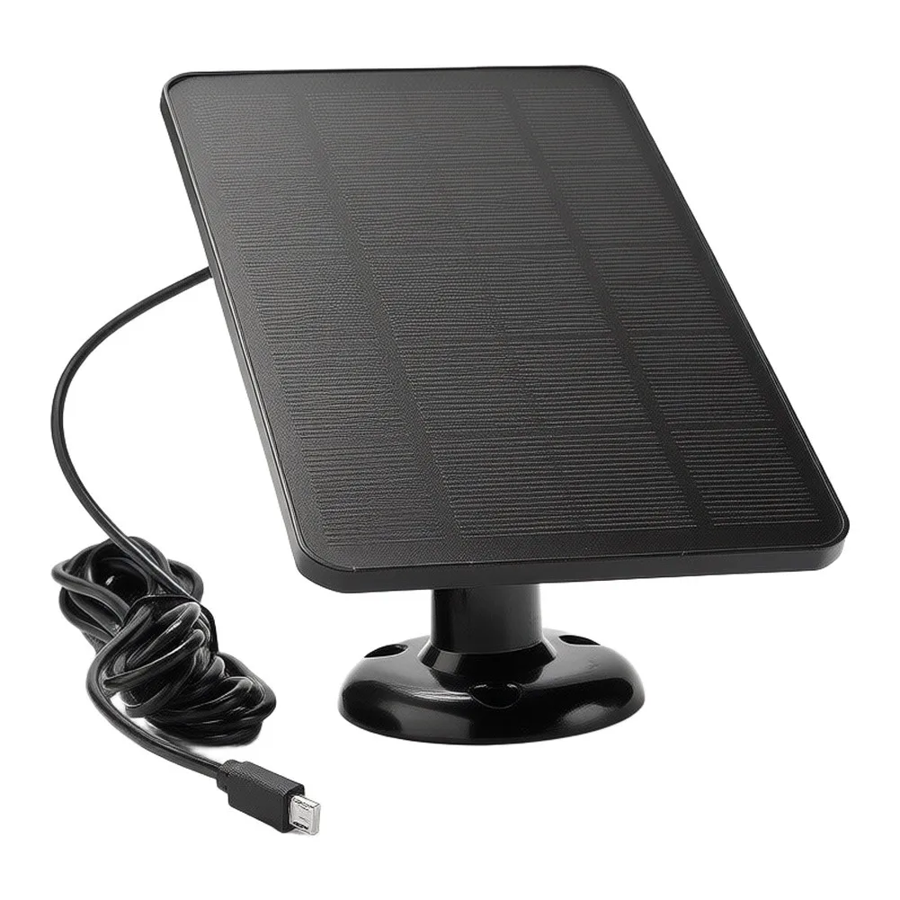 4W Monocrystalline Solar Panel for For eufy Camera For blink Security System Low Power Monitoring Outdoor Charging