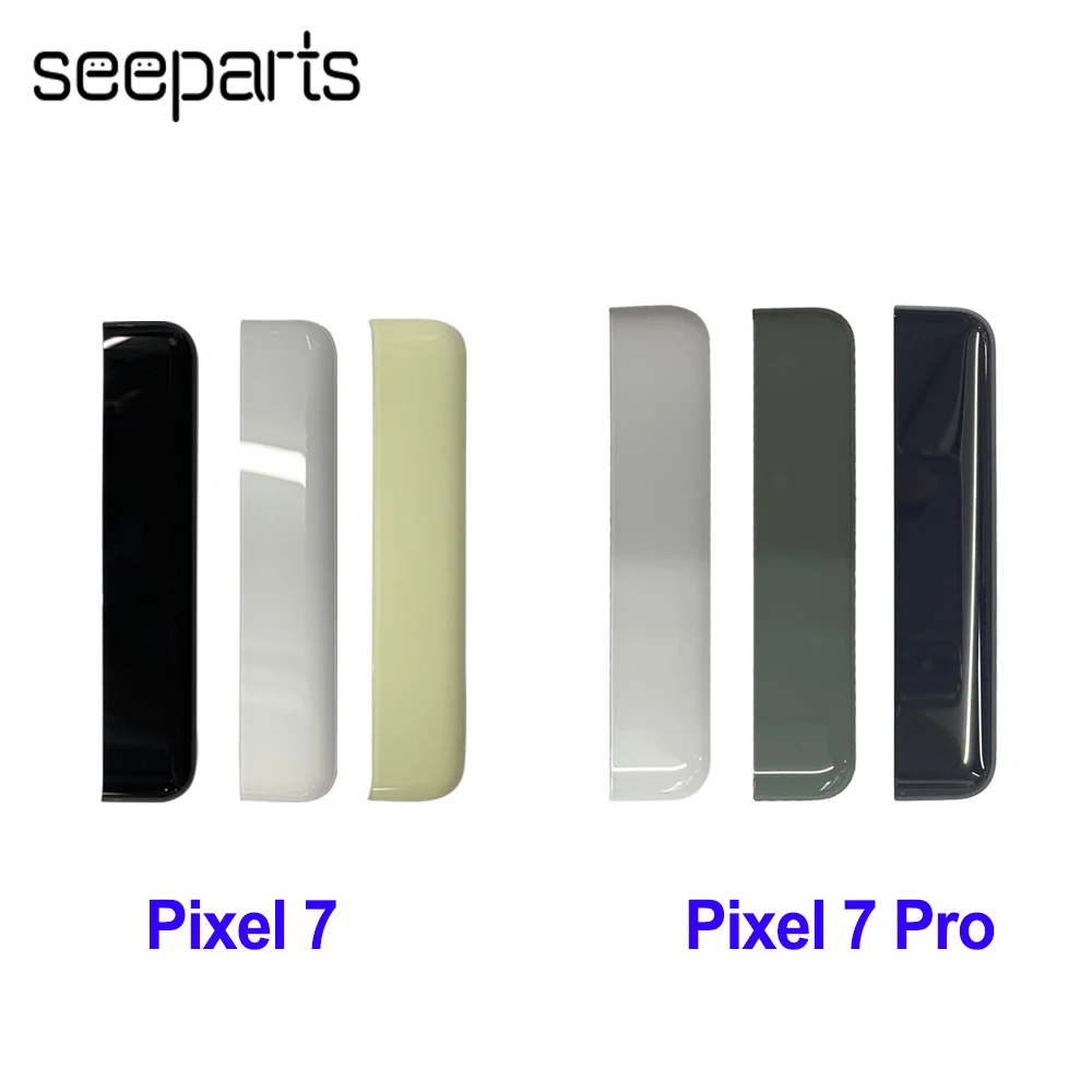 New For Google Pixel 7 Pro Rear Cover Glass Strips Replacement Parts Battery Back Cover Glass Strips