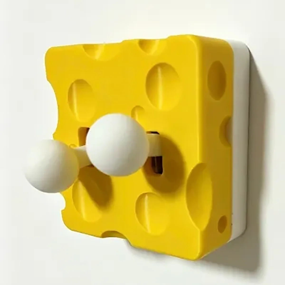 Cross‑border Creative Cheese Shaped Light Switch Cover Fun Cartoon Wall Switch Decor Frame Bedroom Wall Decor