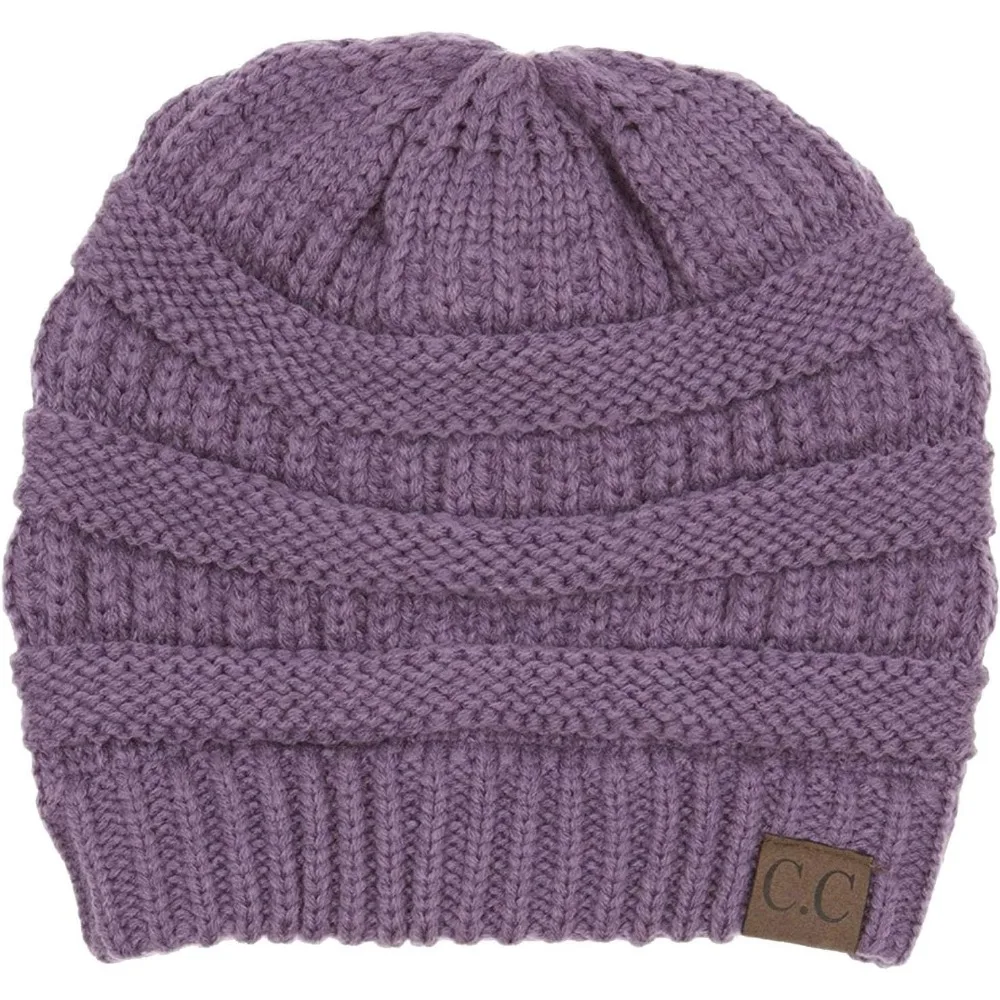 Damski zimowy zestaw: dziergana czapka, szalik i rękawiczki - prążkowana czapka beanie, szalik typu infinity i ciepłe mitenki na zimne dni