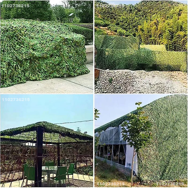 1.5M X 1M 4M X 5M Quân Ngụy Trang Lưới Màu Xanh Trắng Màu Be Sa Mạc Cho Săn Bắn Ẩn lưới Mái Hiên Ngoài Trời Vườn Shading Gazebo